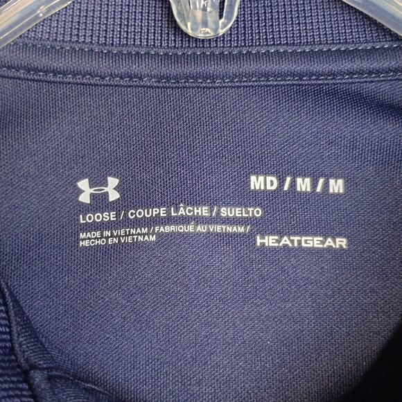 Under Armour Marine Corps War College Polo Shirt Blue - Picture 5 of 7